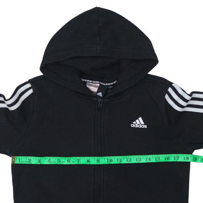 Boys UK Size 12 Years adidas Black Full Zip Hoodie