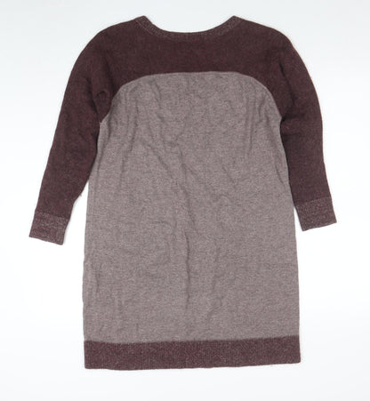Womens UK Size S COS Brown Pullover Jumper