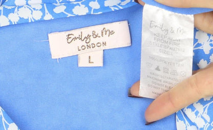 Womens UK Size L Emily & Me London Wrap Dress