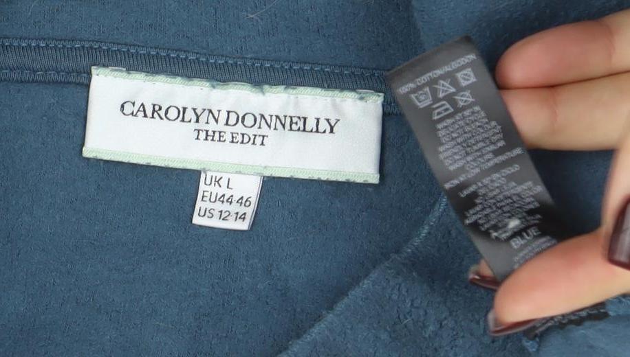 Womens UK Size L Carolyn Donnelly The Edit Blue Pullover Sweatshirt