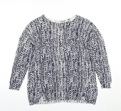 Womens UK Size XS Whistles Blue Pullover Jumper