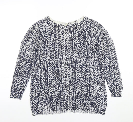 Womens UK Size XS Whistles Blue Pullover Jumper