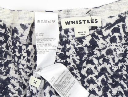 Womens UK Size XS Whistles Blue Pullover Jumper