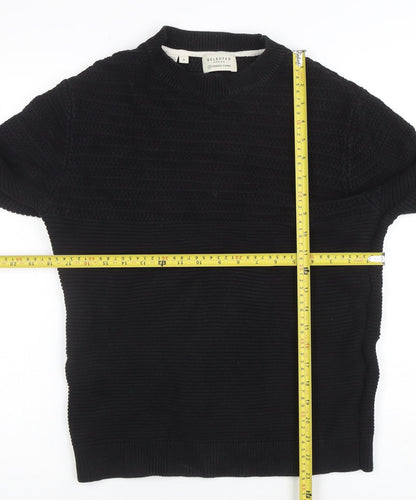 Mens UK Size M Selected Homme Black Pullover Jumper
