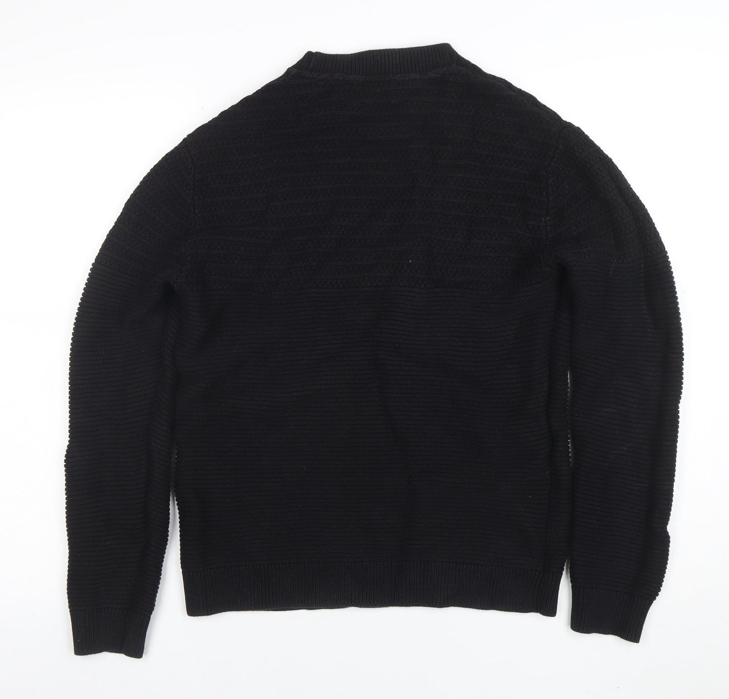 Mens UK Size M Selected Homme Black Pullover Jumper