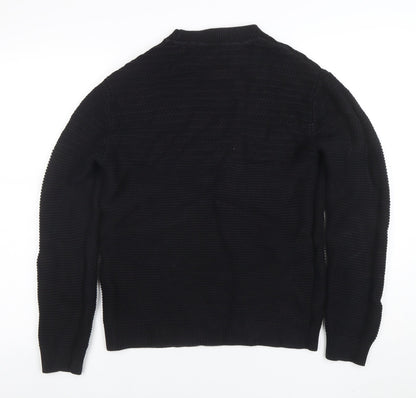 Mens UK Size M Selected Homme Black Pullover Jumper
