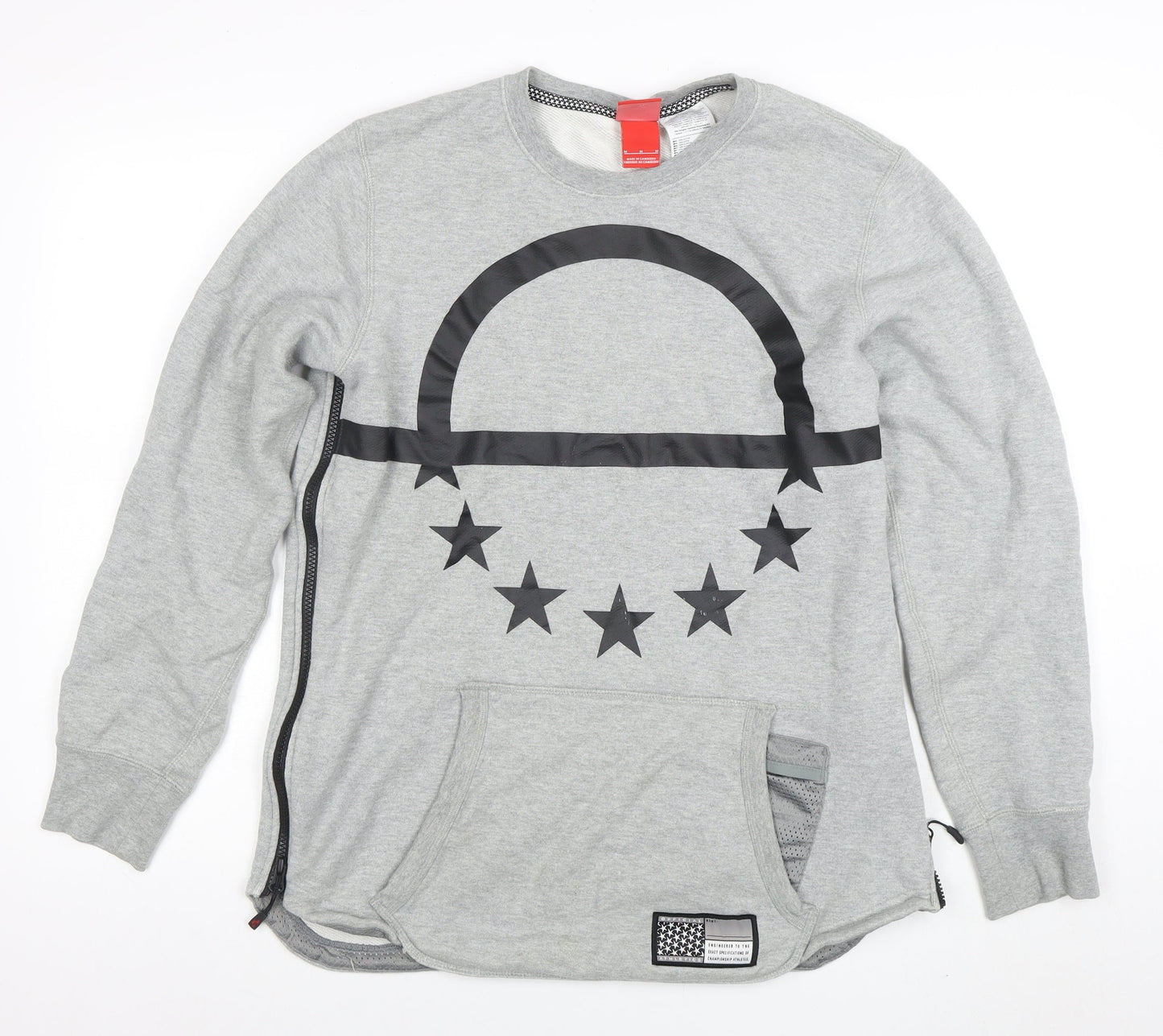 Mens UK Size M Nike Grey Pullover Sweatshirt