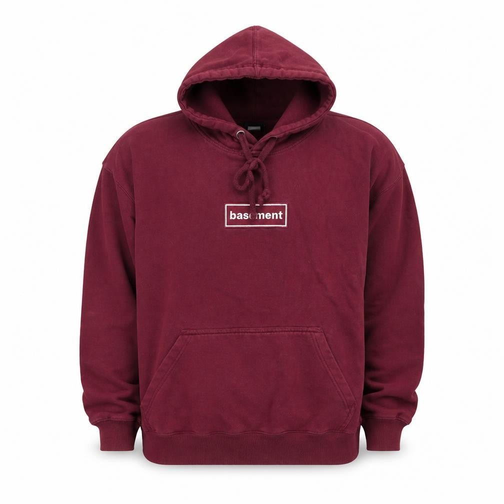 Mens UK Size 2XL The Basement Red Pullover Hoodie
