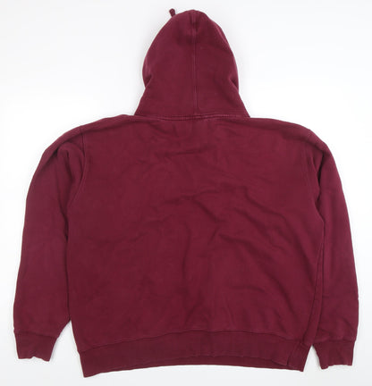 Mens UK Size 2XL The Basement Red Pullover Hoodie
