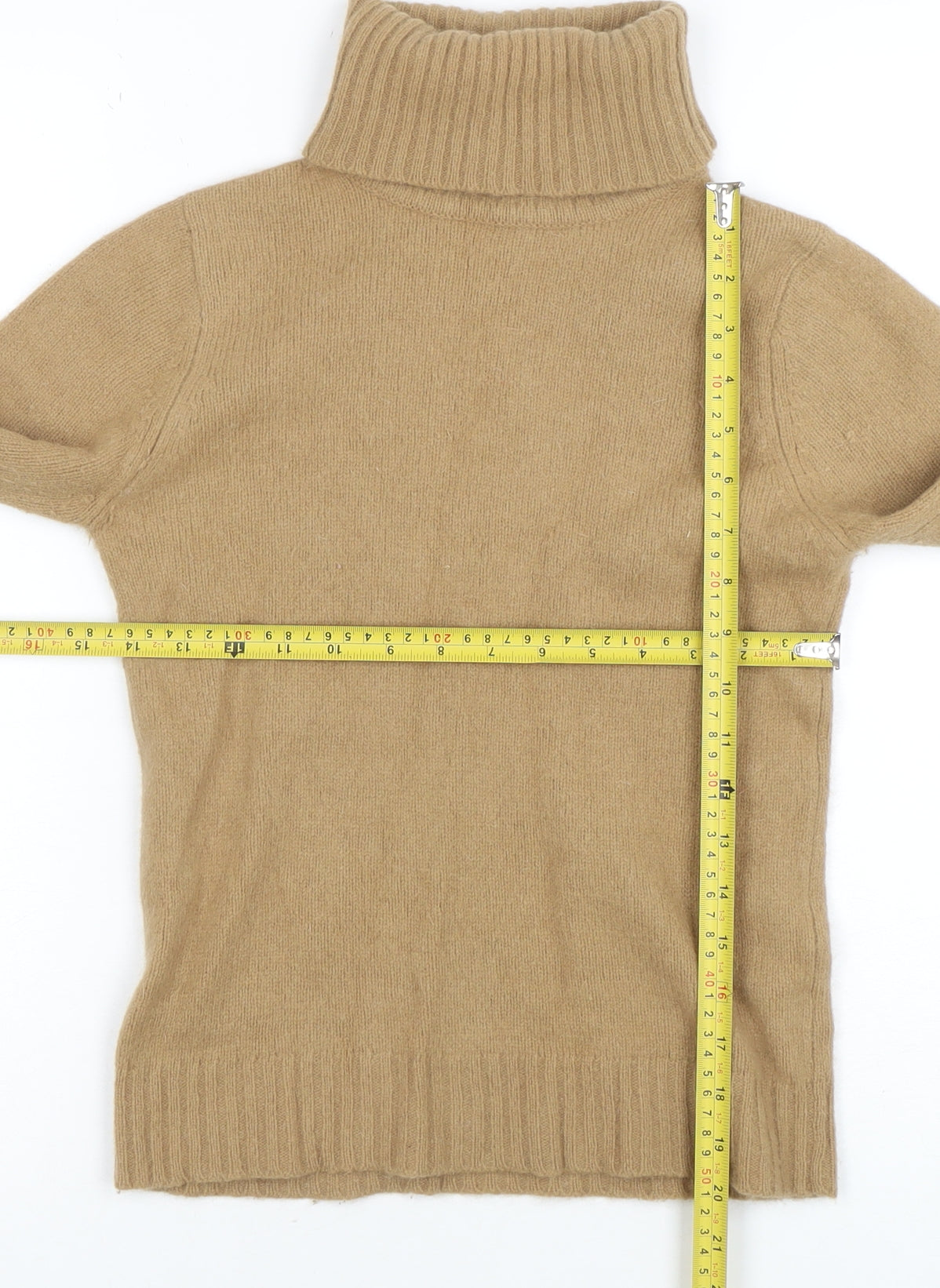 Womens UK Size 10 Zara Beige Pullover Jumper