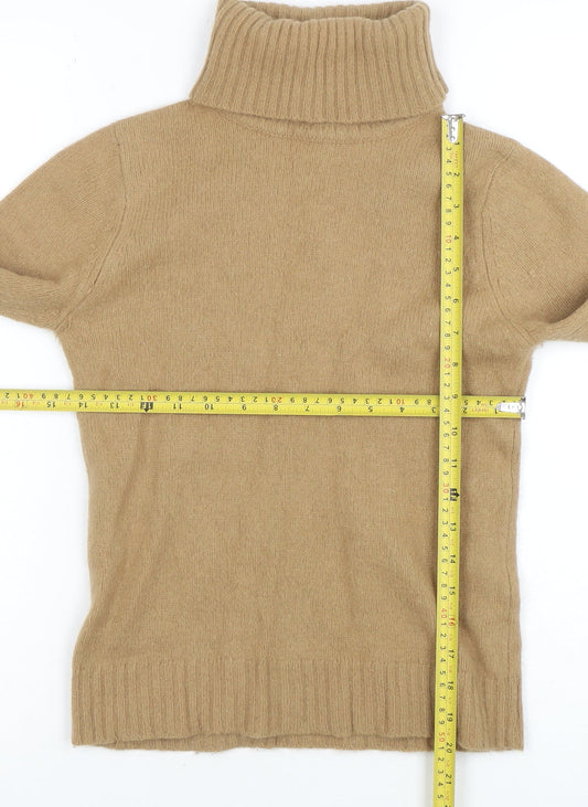 Womens UK Size 10 Zara Beige Pullover Jumper
