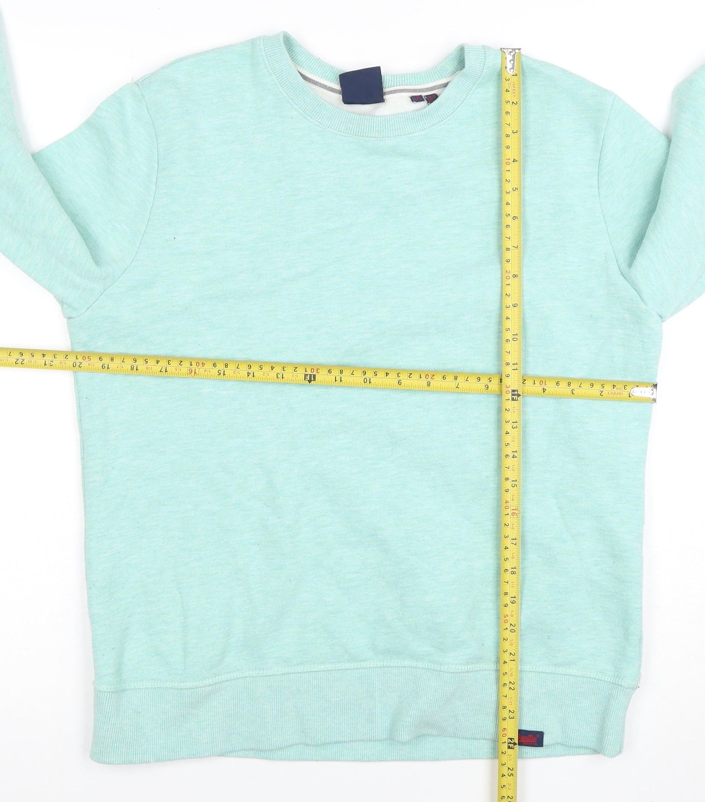 Womens UK Size 12 Superdry Green Pullover Sweatshirt