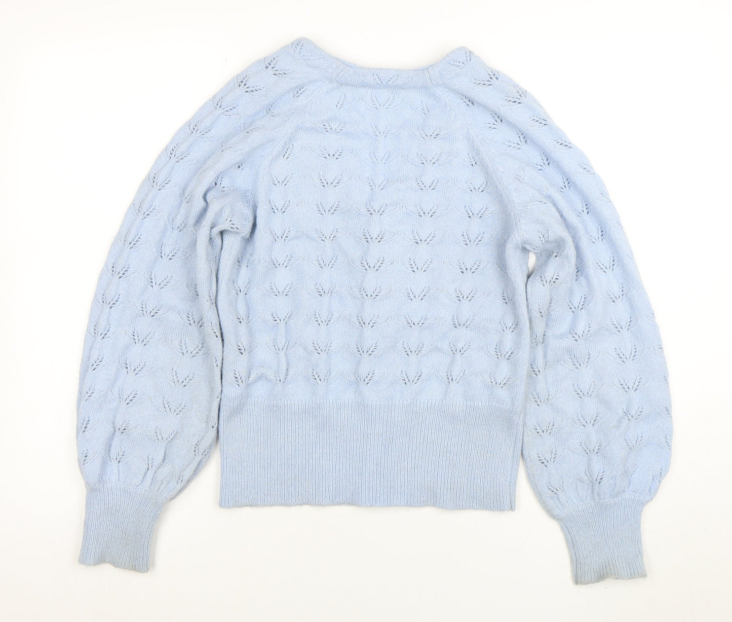 Womens UK Size 12 Golddigga Blue Cardigan Jumper