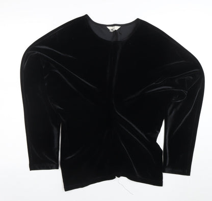 Womens UK Size 14 Marks and Spencer Black Basic Blouse