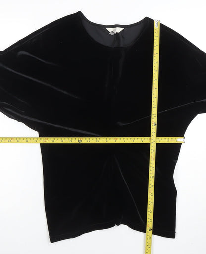 Womens UK Size 14 Marks and Spencer Black Basic Blouse