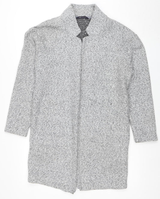 Womens UK Size 10 Marks and Spencer Grey Overcoat