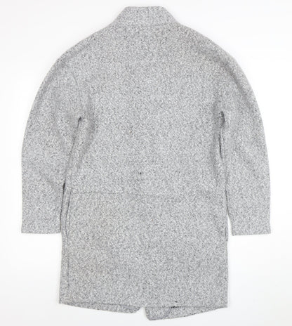 Womens UK Size 10 Marks and Spencer Grey Overcoat