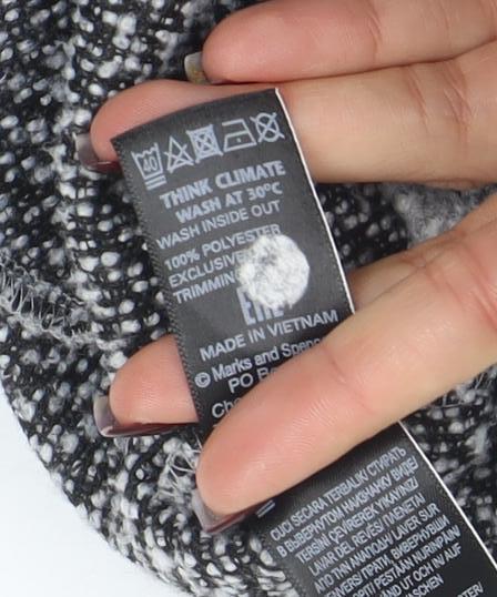 Womens UK Size 10 Marks and Spencer Grey Overcoat