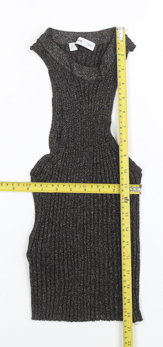 Womens UK Size M MNG Black Camisole Tank