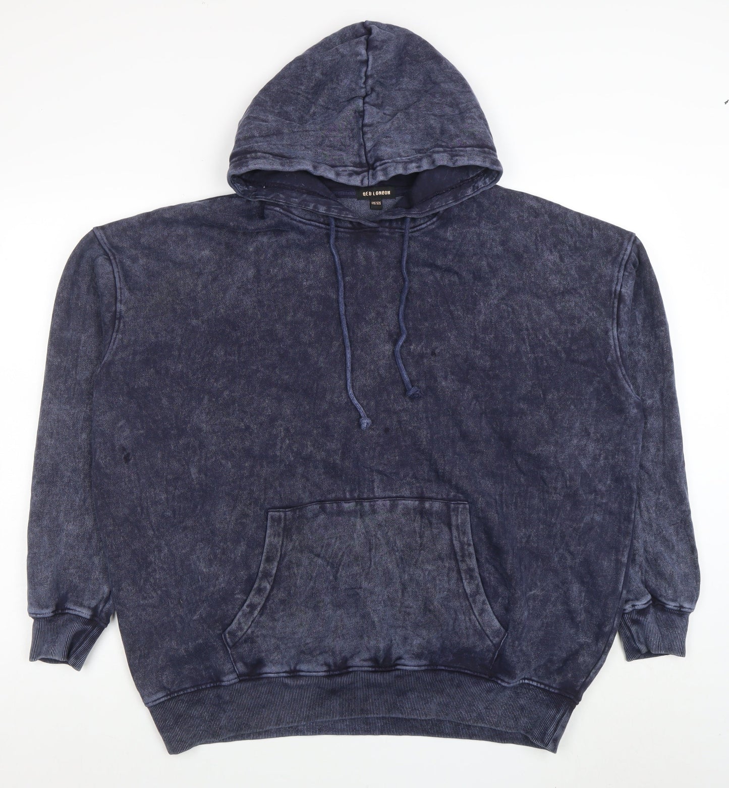 Womens UK Size One Size QED London Blue Pullover Hoodie