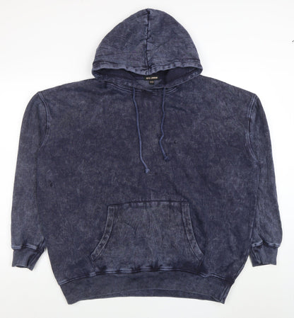 Womens UK Size One Size QED London Blue Pullover Hoodie