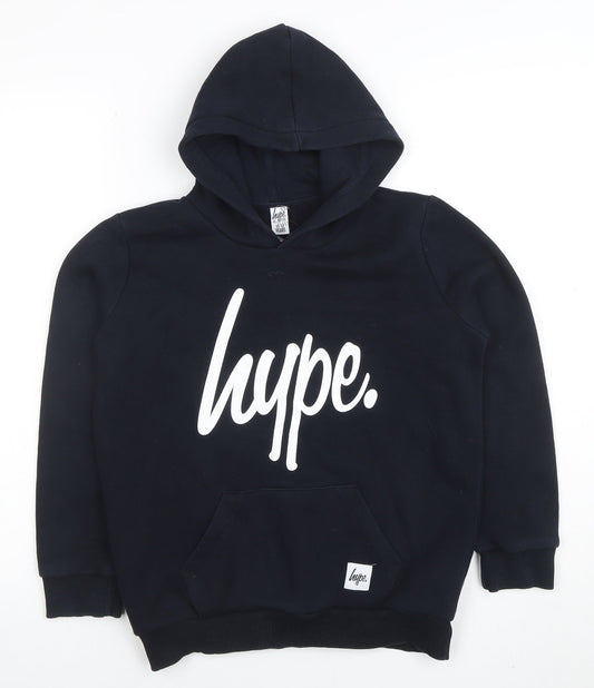 Boys UK Size 11-12 Years Hype Black Pullover Hoodie