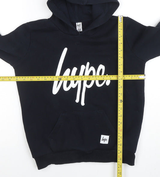 Boys UK Size 11-12 Years Hype Black Pullover Hoodie