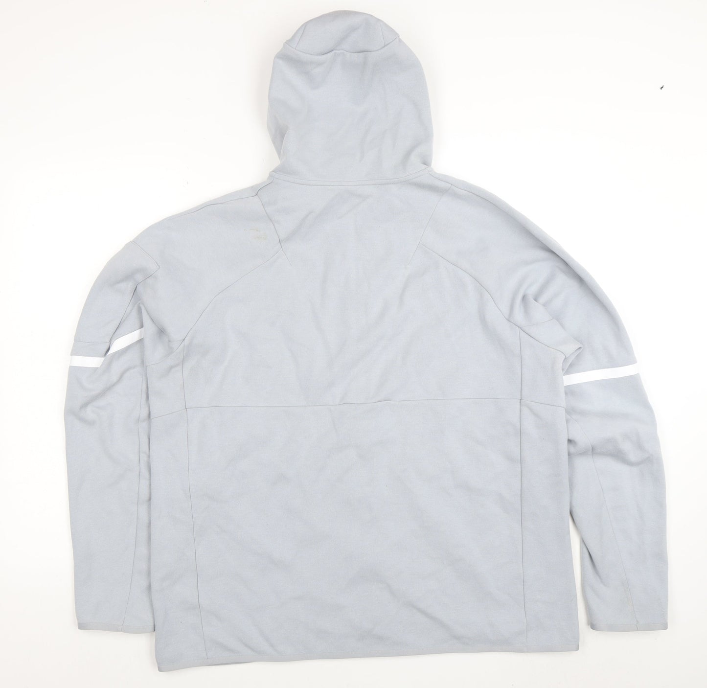 Mens UK Size XL adidas Grey Full Zip Hoodie