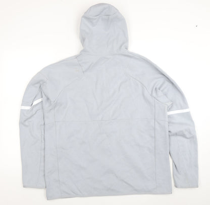 Mens UK Size XL adidas Grey Full Zip Hoodie