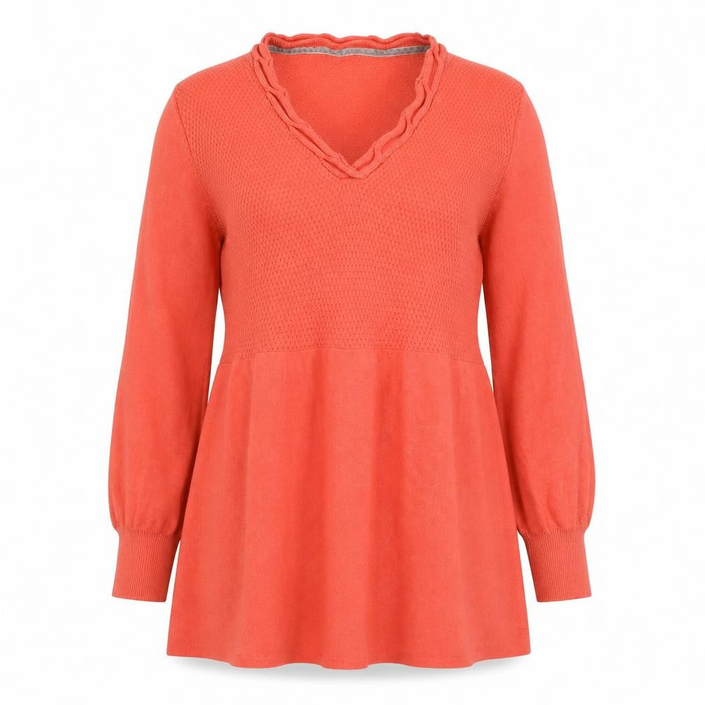 Womens UK Size 12 Debenhams Orange Tunic Blouse
