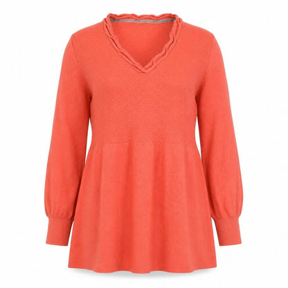 Womens UK Size 12 Debenhams Orange Tunic Blouse