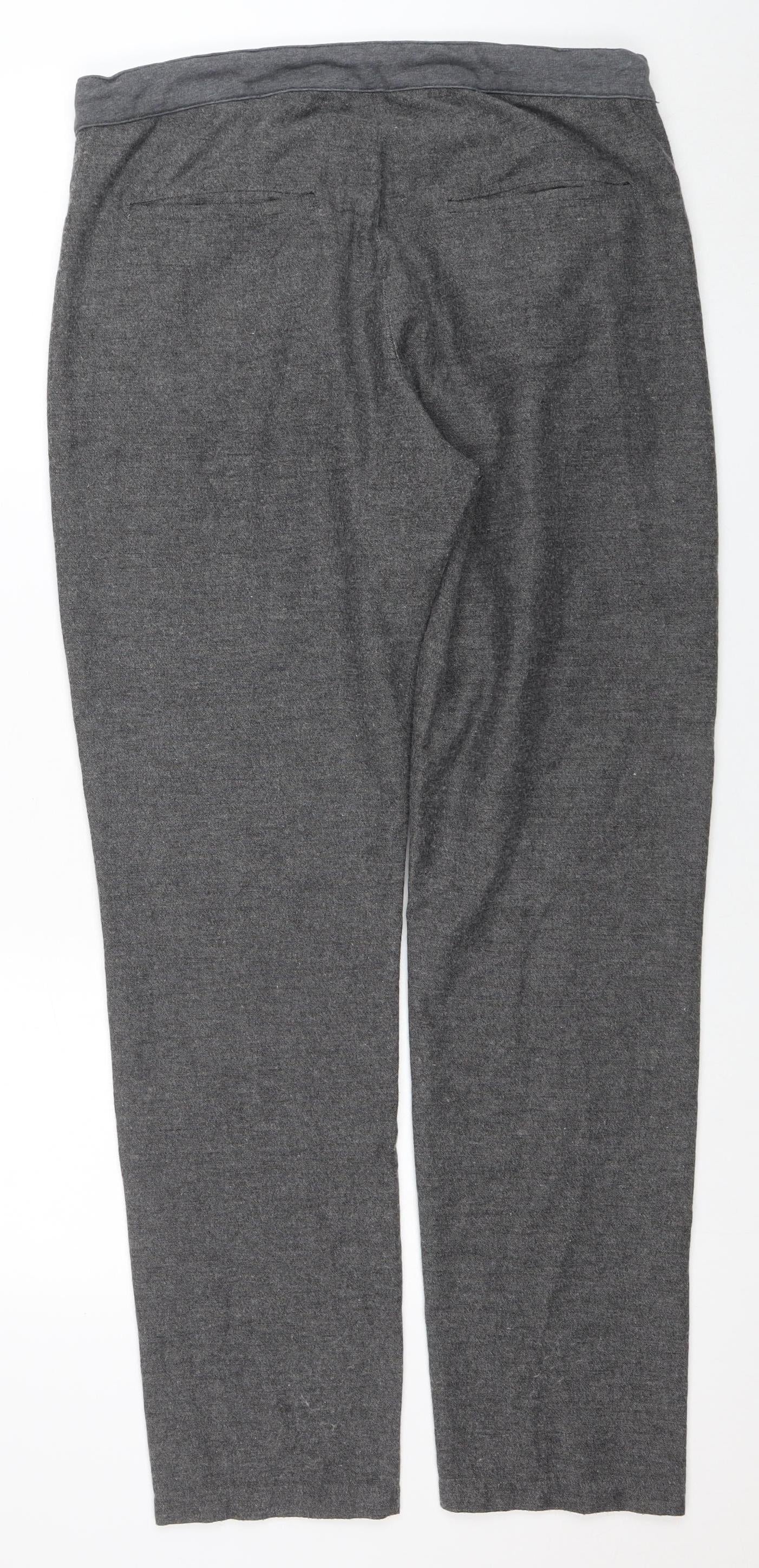Womens UK Size M Jaeger Regular Fit Business Casual Workwear Grey Trousers