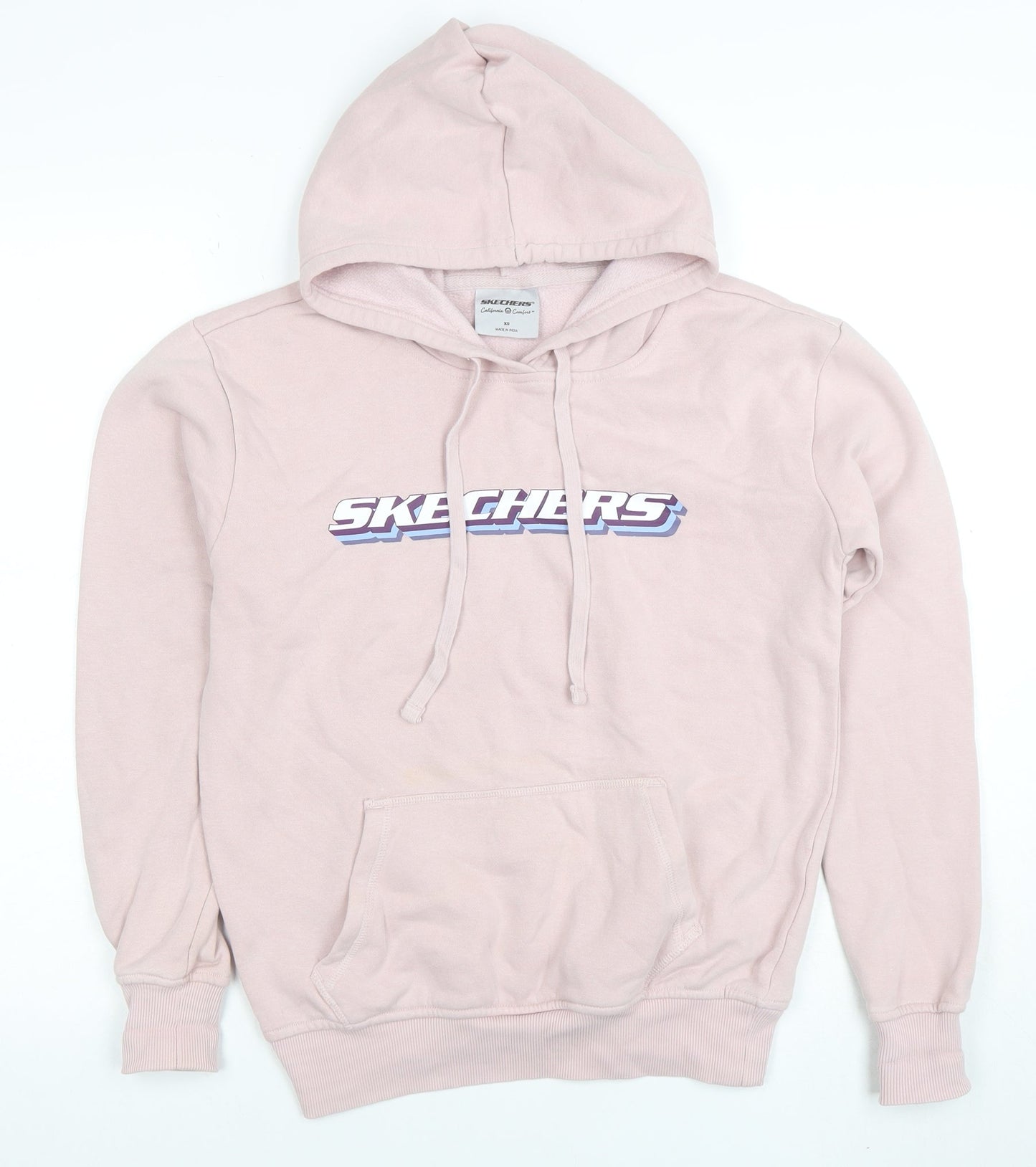 Womens UK Size XS Skechers Pink Pullover Hoodie