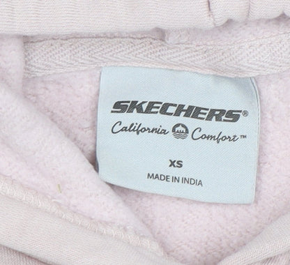 Womens UK Size XS Skechers Pink Pullover Hoodie