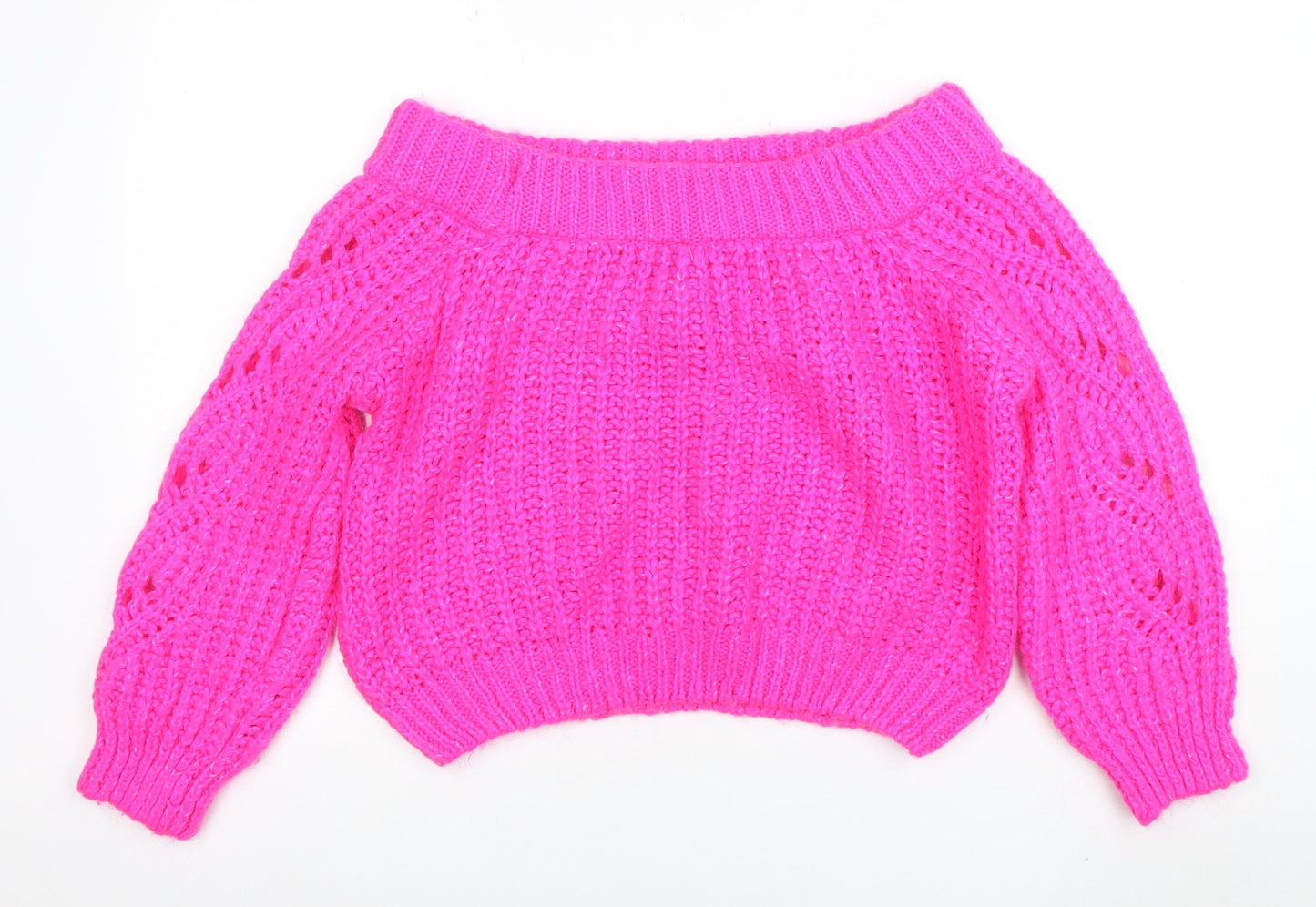 Womens UK Size 12 River Island Pink Pullover Jumper