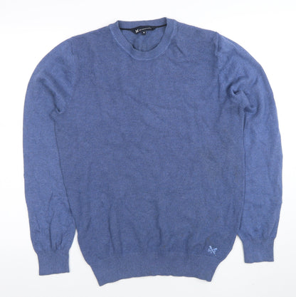 Mens UK Size S Crew Clothing Company Blue Pullover Jumper
