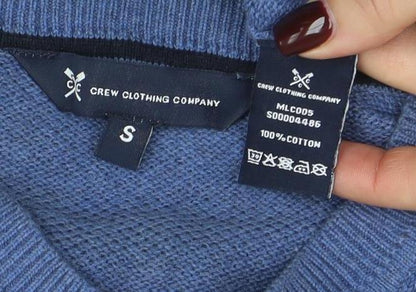 Mens UK Size S Crew Clothing Company Blue Pullover Jumper