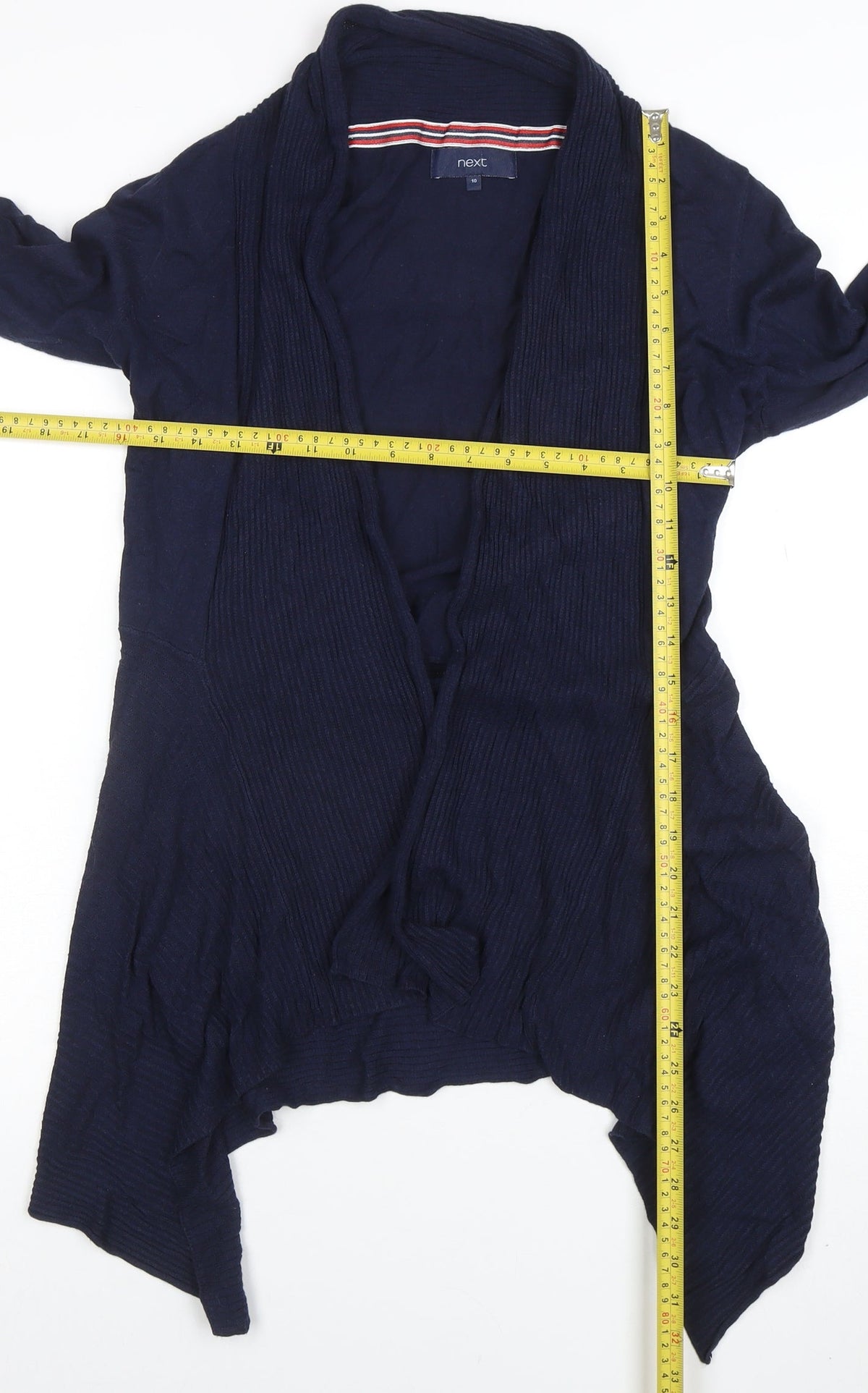 Next Women's Blue Open Front Knit Cardigan Size 10