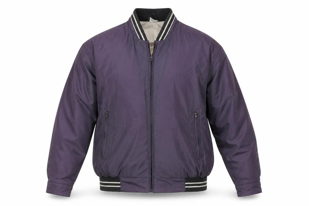 Mens UK Size L MAN Purple Bomber Jacket