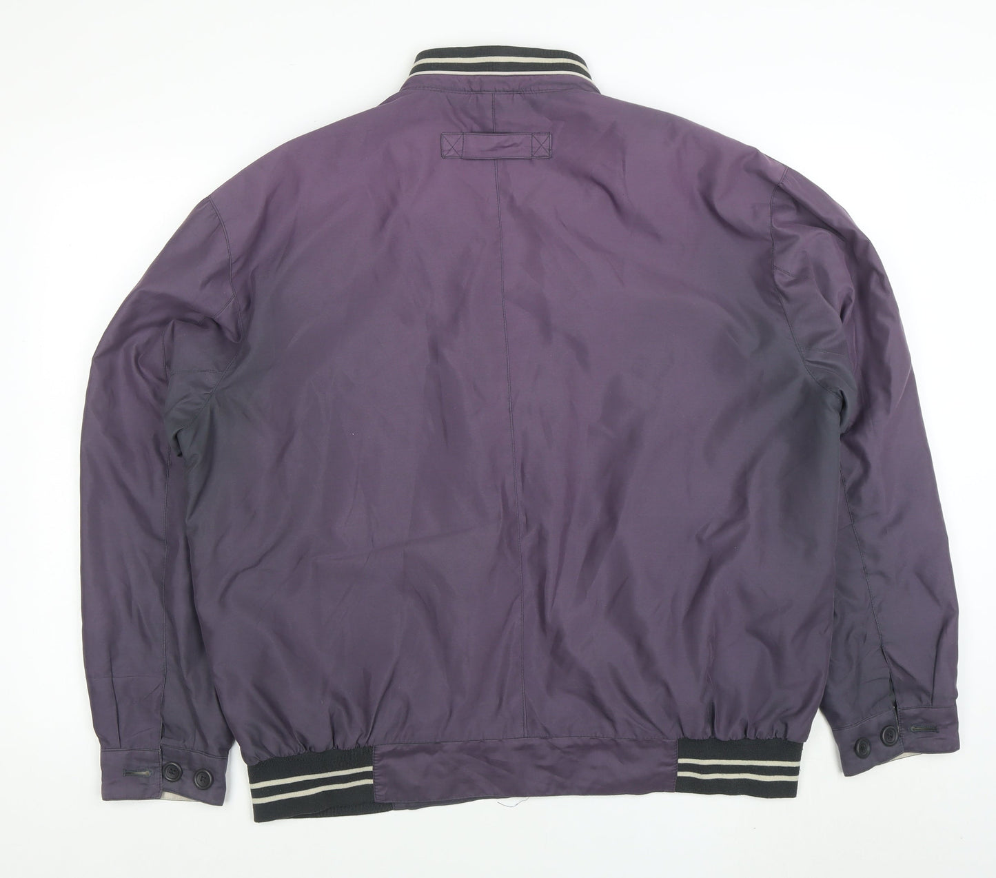 Mens UK Size L MAN Purple Bomber Jacket
