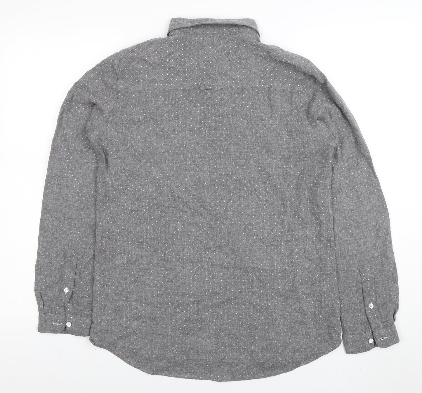 Womens UK Size 10 Crew Clothing Co. Grey Classic Button-Up