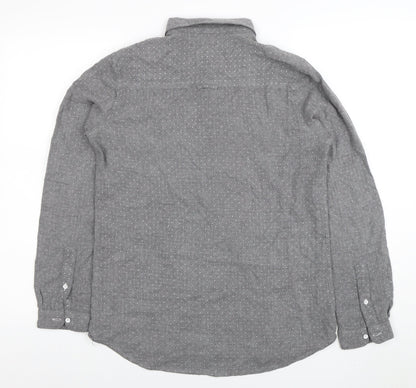 Womens UK Size 10 Crew Clothing Co. Grey Classic Button-Up