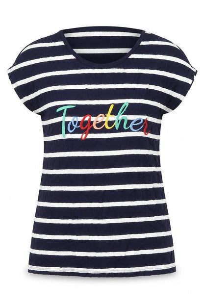 Womens UK Size 10 Capsule Blue Basic T-Shirt