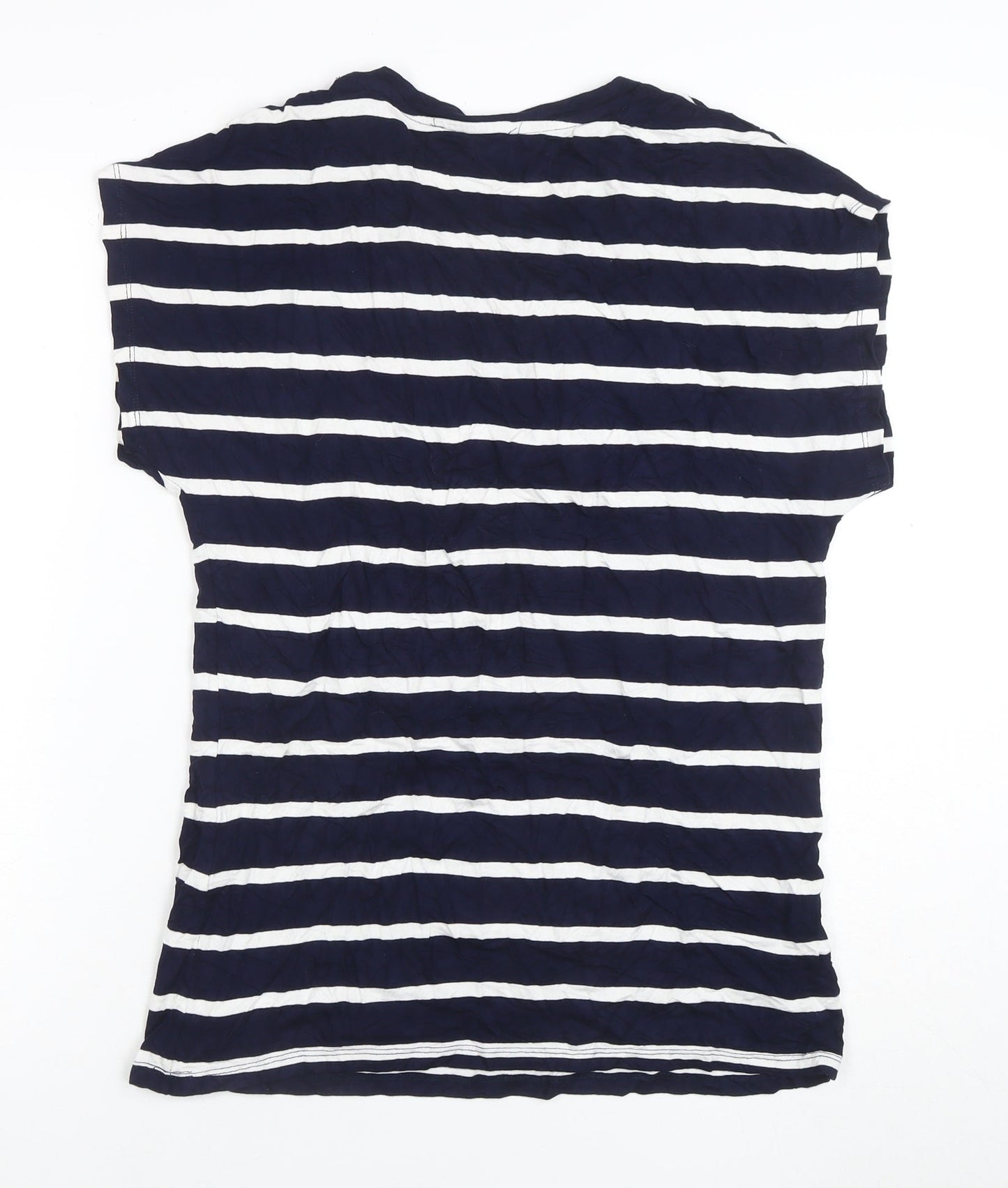 Womens UK Size 10 Capsule Blue Basic T-Shirt