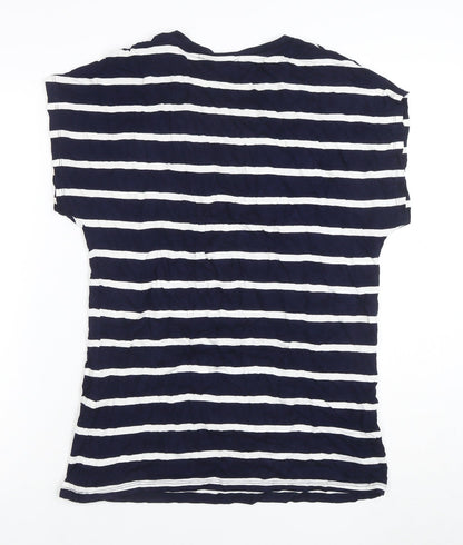 Womens UK Size 10 Capsule Blue Basic T-Shirt