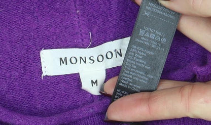Womens UK Size M NOOSNOW Purple Pullover Jumper