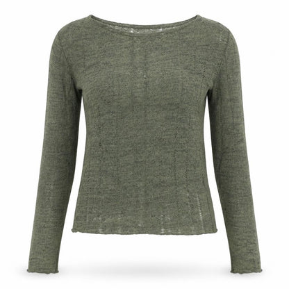 Womens UK Size XS Brave Soul Green Pullover Jumper