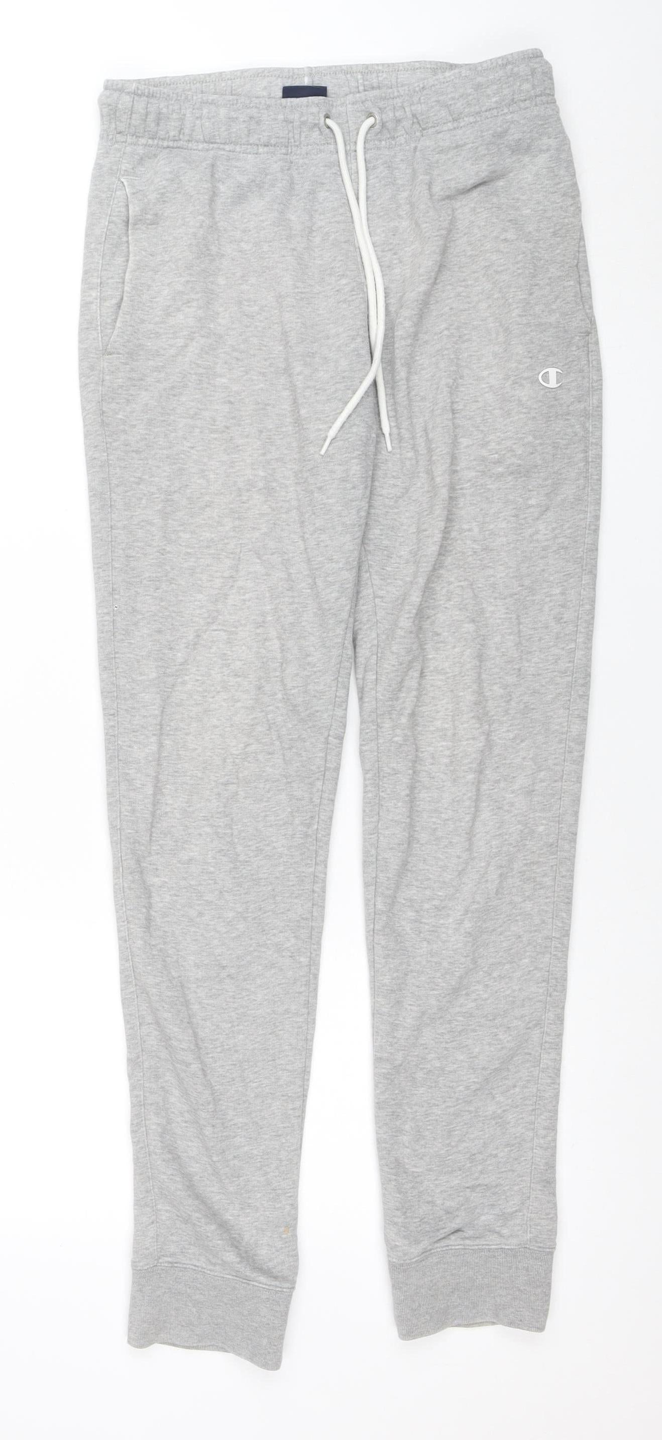 Mens UK Size S Champion Regular Fit Sweatpants Grey Trousers