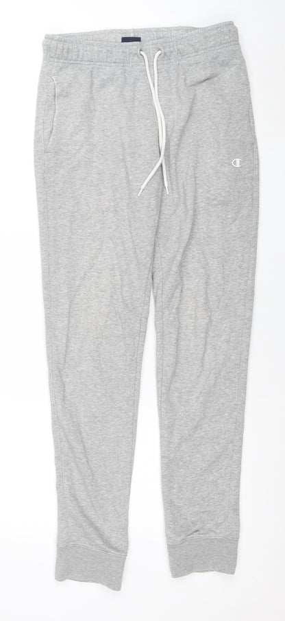 Mens UK Size S Champion Regular Fit Sweatpants Grey Trousers