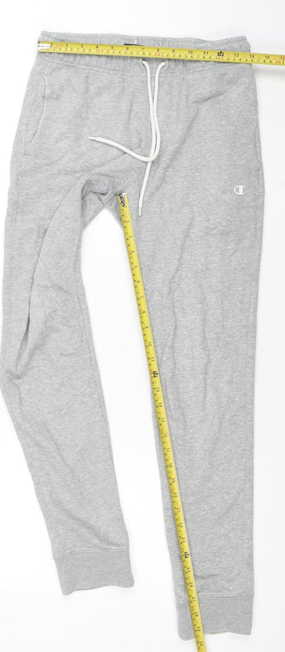 Mens UK Size S Champion Regular Fit Sweatpants Grey Trousers